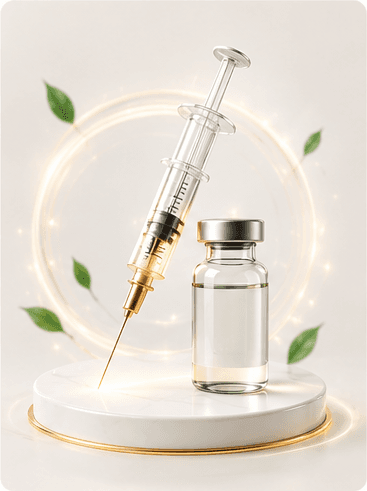 3D visual representing Botox treatment