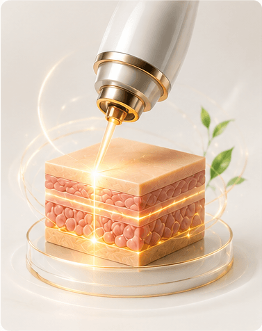 3D visual representing Laser treatment