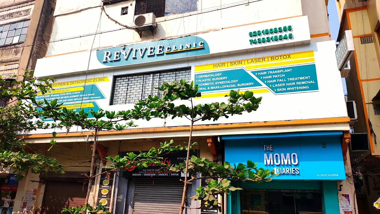 Revivee Clinics storefront, Girish Park, Kolkata