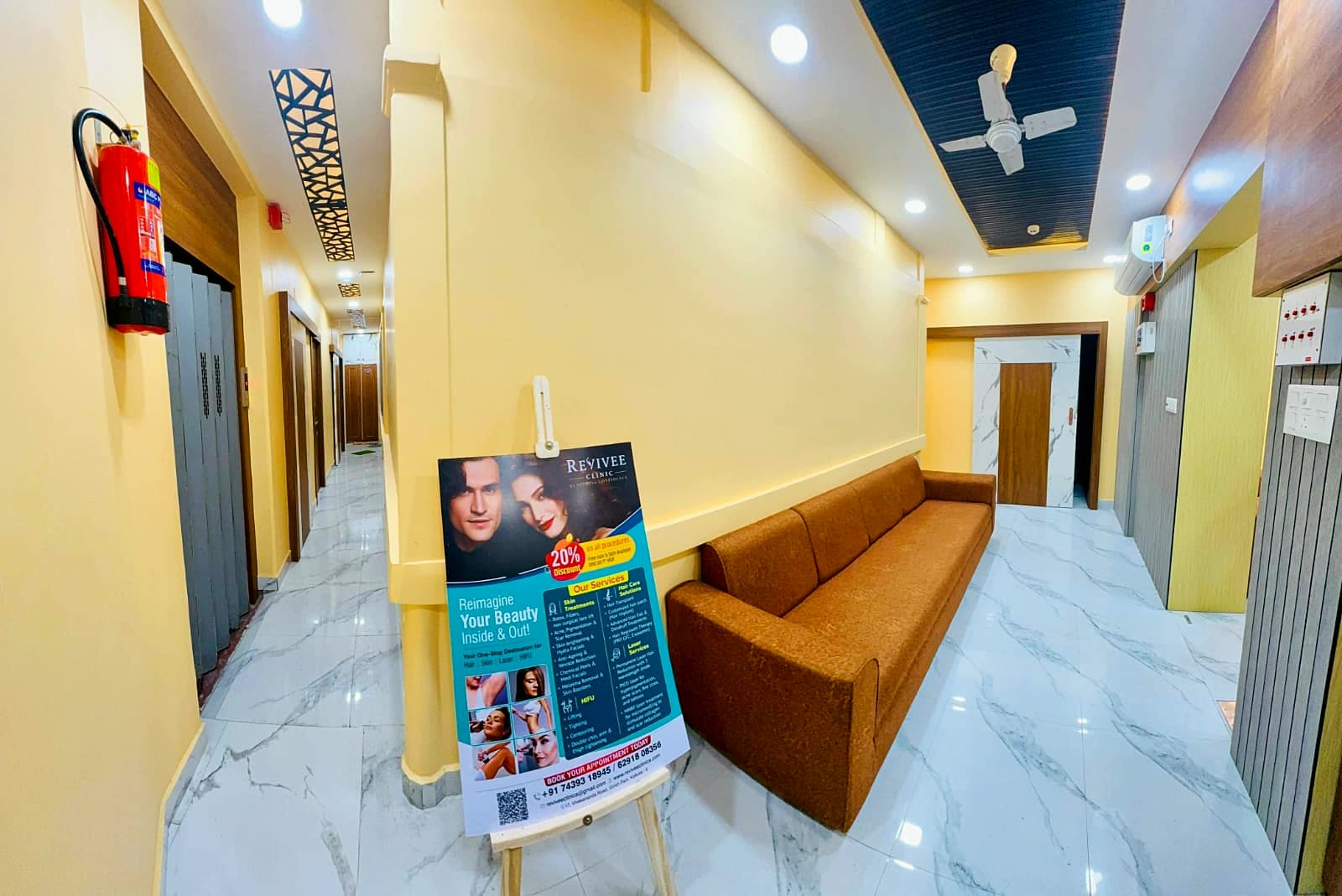 Revivee Clinics waiting corridor